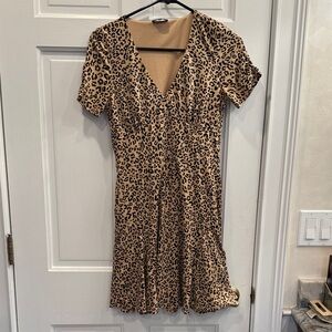 Bebe Animal Print Dress
